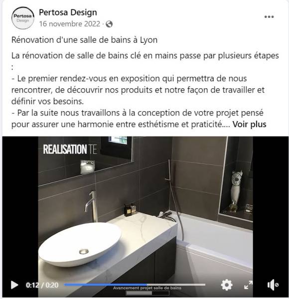 Vidéo d'une installation de salle de bain à Lyon